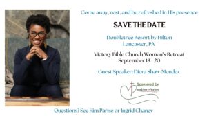 Daughters of Victory Women's Retreat event slide