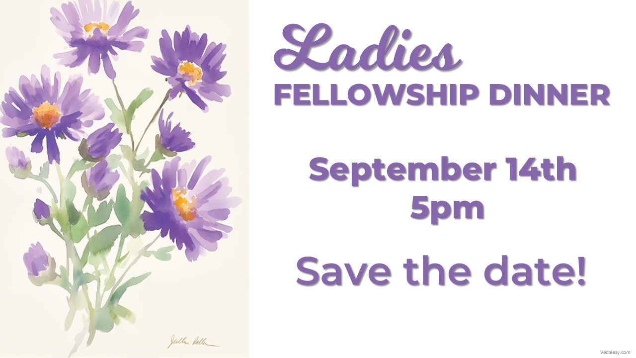 Ladies Fellowship Dinner event slide